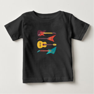 Electric Guitar And Acoustic Guitar Musician Gift Baby T-Shirt