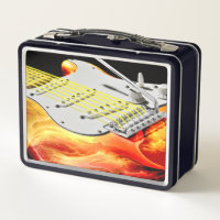 Electric Guitar Art 2 Lunch Box