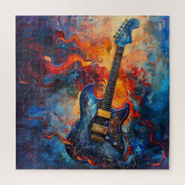 Electric Guitar Art Puzzle (Vertical)
