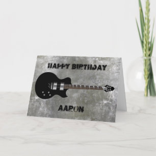 Electric Guitar Birthday Card