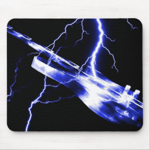 ELECTRIC GUITAR blue Mouse Mat