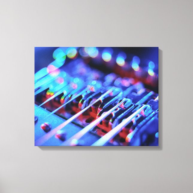 Electric Guitar Bridge Canvas Print (Front)
