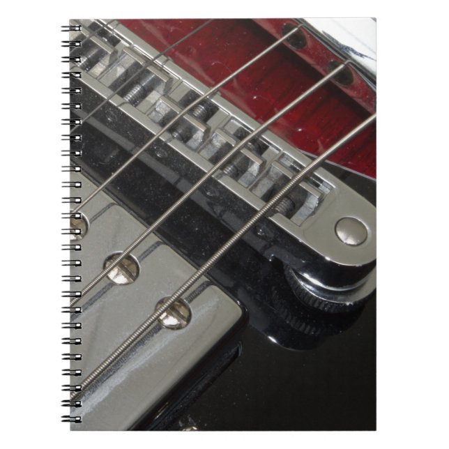 Electric Guitar Bridge, Strings Notebook (Front)