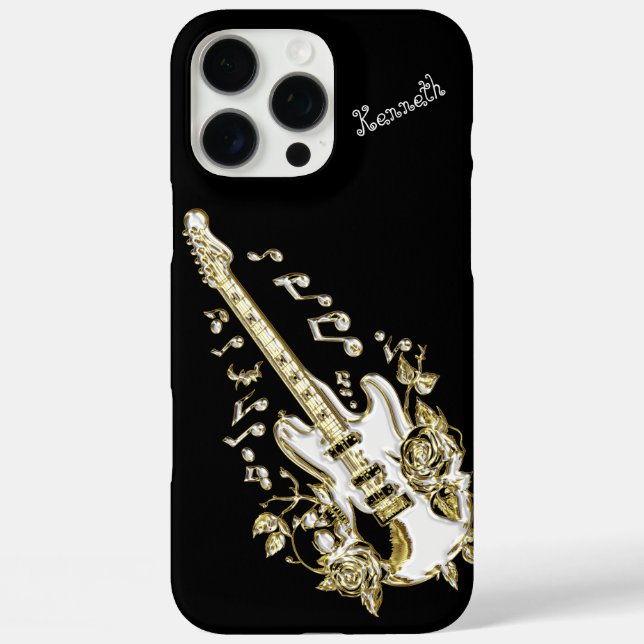 Electric Guitar Bursts with Energy Case-Mate iPhone Case (Back)