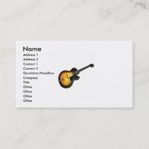 Electric Guitar business Card