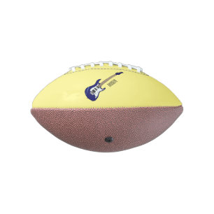 Electric guitar cartoon illustration american football