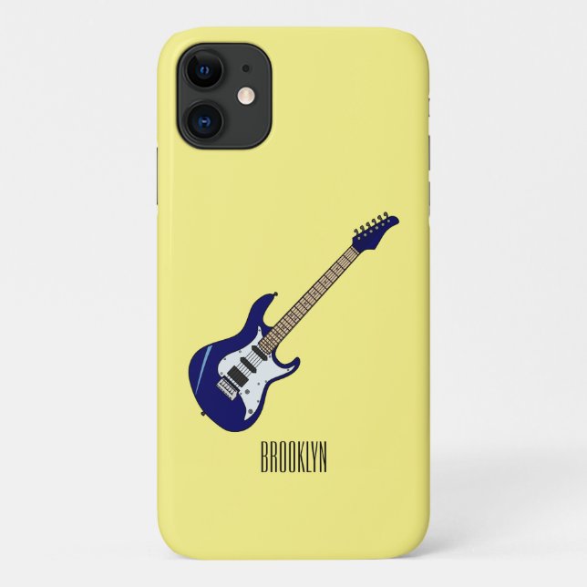 Electric guitar cartoon illustration Case-Mate iPhone case (Back)