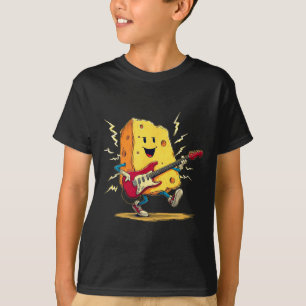 Electric Guitar Cheese Costume for Dairy and Rock T-Shirt