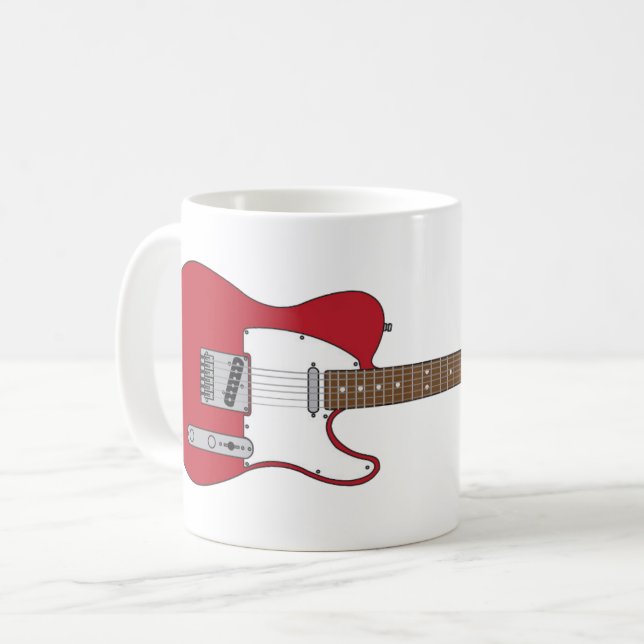 Electric Guitar Coffee Mug (Front Left)