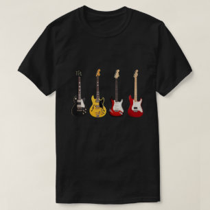 Electric Guitar Collection Band Guitarist ,Guitars T-Shirt