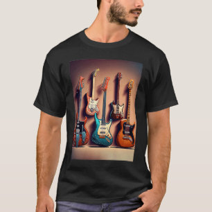 Electric Guitar Collection Cool Electric Guitars F T-Shirt