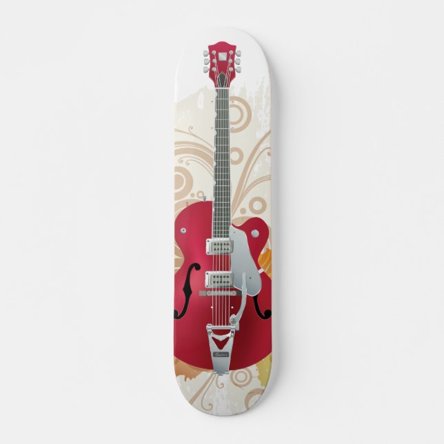 Electric Guitar Design Skateboard (Front)