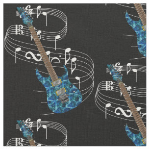 Electric Guitar Fabric - Dark