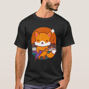 Electric Guitar Fox for Guitarist Music Artist 1 T-Shirt