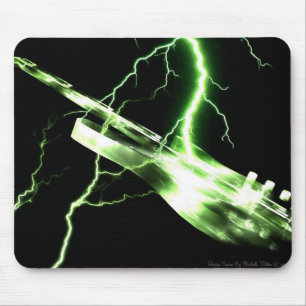 ELECTRIC GUITAR green Mouse Mat