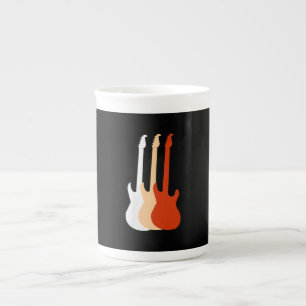 Electric Guitar - Guitar Player Music Bone China Mug