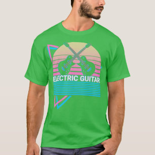 Electric Guitar Guitarist Retro T-Shirt