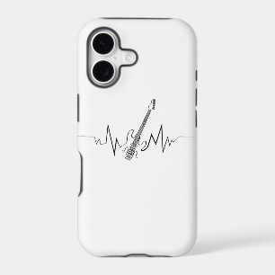 Electric Guitar Heartbeat Cool Gift for Guitarists