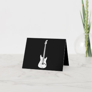 Electric Guitar Med Guitarist Musician Player Thank You Card