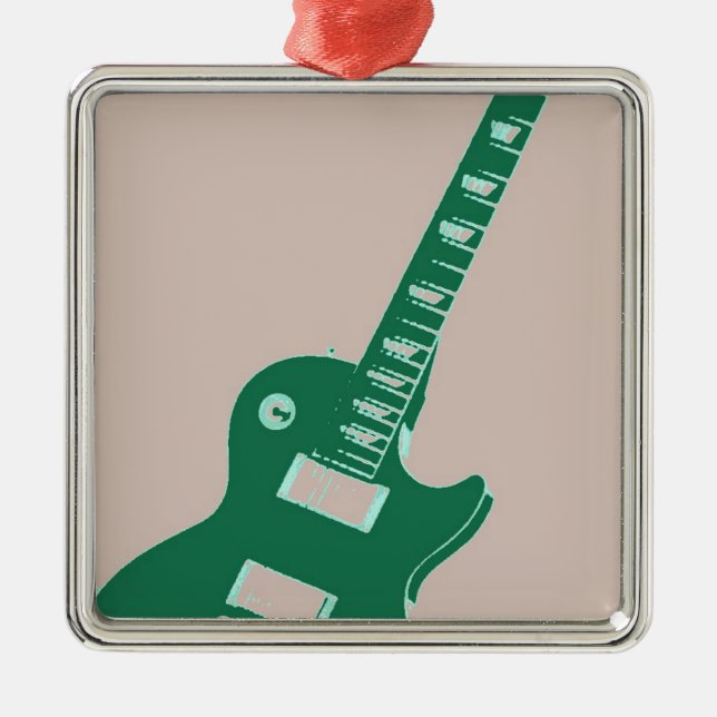 Electric Guitar Metal Tree Decoration (Front)