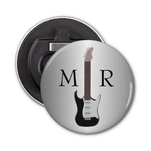 Electric Guitar Monogrammed Bottle Opener
