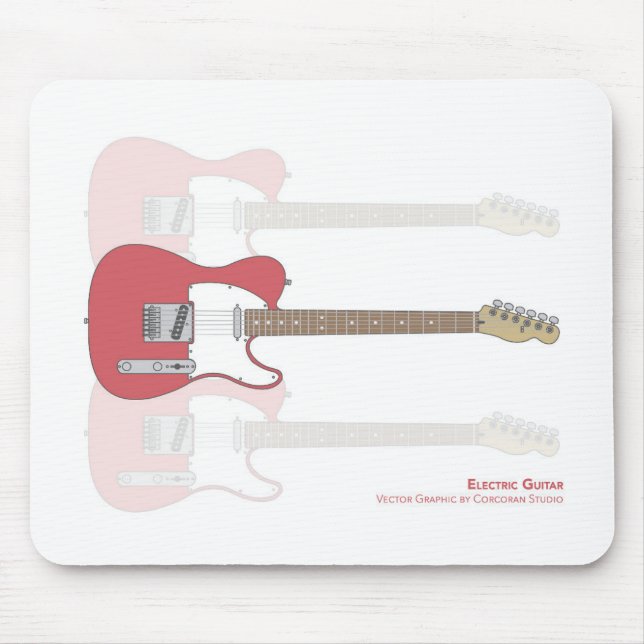 Electric Guitar Mouse Mat (Front)