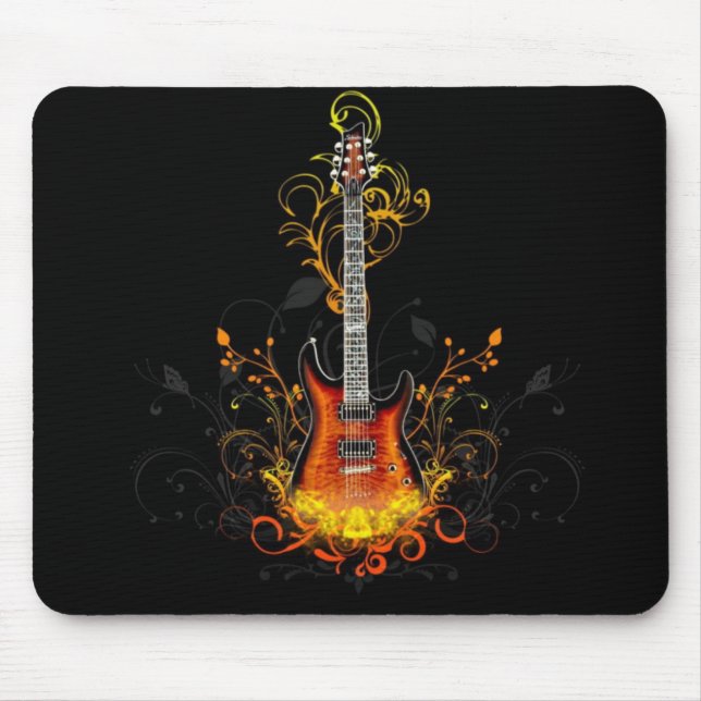 Electric Guitar Mouse Mat (Front)