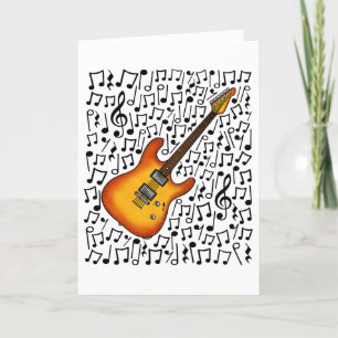 Electric Guitar Musical Notes Guitarist Musician