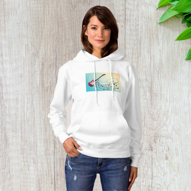 Electric Guitar Musical Notes Hoodie (Creator Uploaded)
