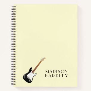 Electric Guitar Musician Music Teacher Notebook