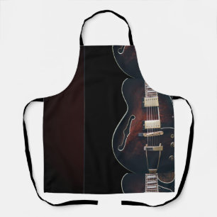 Electric Guitar On Black Apron