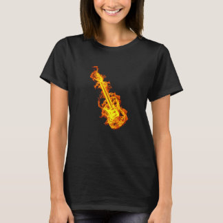 Electric Guitar On Fire Rock Guitar Premium T-Shirt