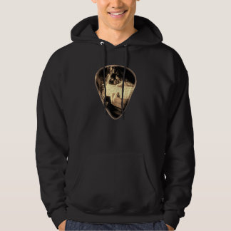 Electric Guitar Pick Guitarist Musician Musical In Hoodie