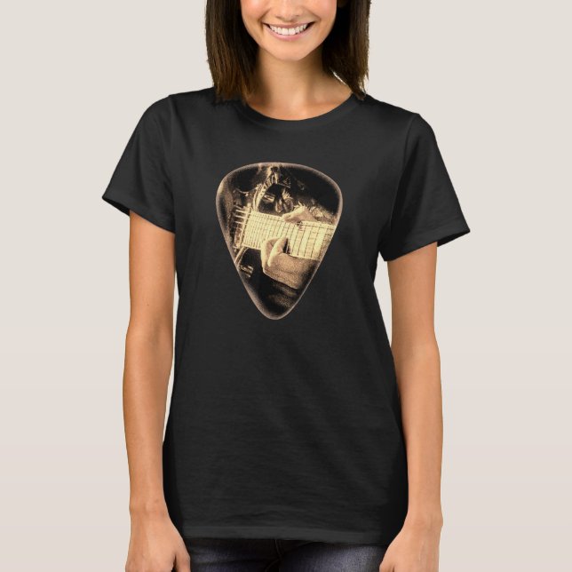 Electric Guitar Pick Guitarist Musician Musical In T-Shirt (Front)
