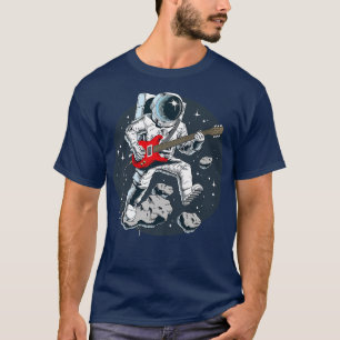 Electric Guitar Player Guitarist Rock Spaceman Ast T-Shirt
