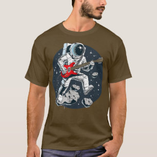 Electric Guitar Player Guitarist Rock Spaceman Ast T-Shirt