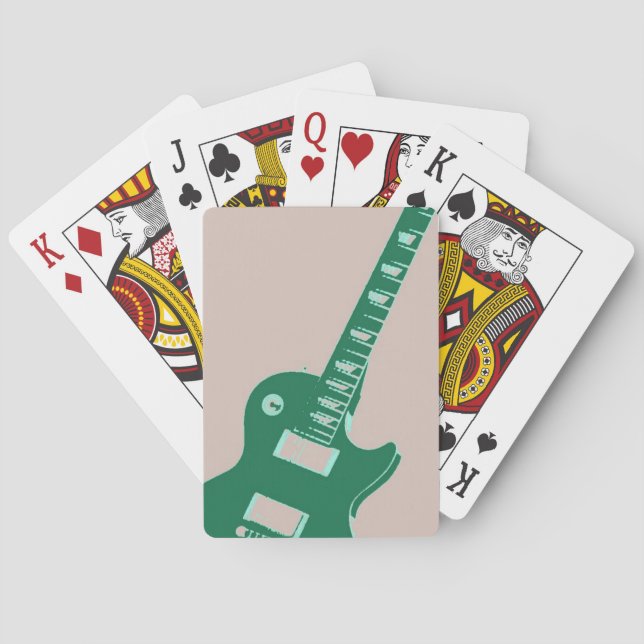 Electric Guitar Playing Cards (Back)