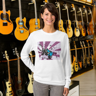 Electric Guitar Pop Art Music Rock Grunge T-Shirt
