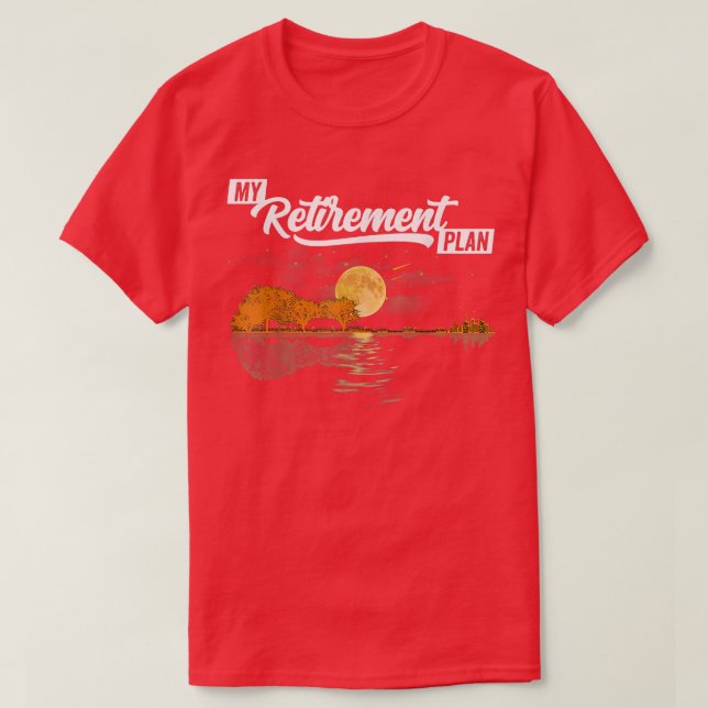 Electric Guitar Retirement Plan Music Teacher 703 T-Shirt (Design Front)