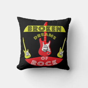 Electric Guitar Rick Dreams Rock Music Cushion