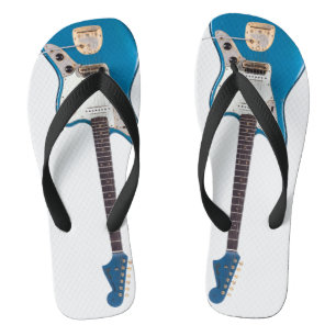 Electric Guitar Rock Band Music Air Beach Party Flip Flops
