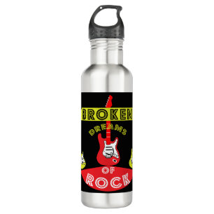 Electric Guitar Rock Dreams   Rock   Music 710 Ml Water Bottle