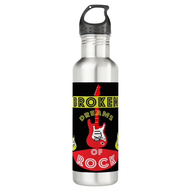 Electric Guitar Rock Dreams | Rock | Music 710 Ml Water Bottle (Front)