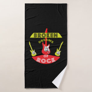 Electric Guitar Rock Dreams Rock Music Bath Towel
