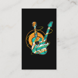 Electric Guitar Rock Musician Guitarist Player Business Card