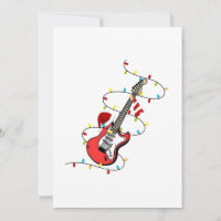 Electric Guitar Santa Claus Music Christmas Lover 