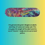 Electric guitar  skateboard<br><div class="desc">This is part of a series of designs around electric guitars, and there is a lot going on in these designs, some are more abstract while others have a more psychedelic look and some have a combination of both. These designs were originally created as tattoo designs before I realised how...</div>