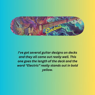 Electric guitar  skateboard