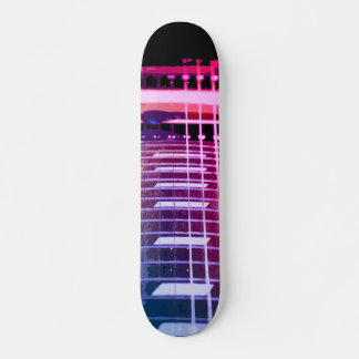 Electric Guitar Skateboard Deck Design