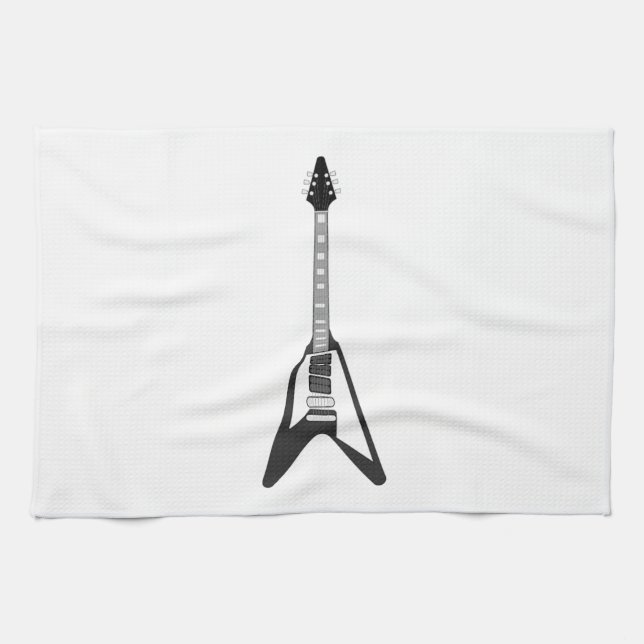 Electric Guitar Tea Towel (Horizontal)